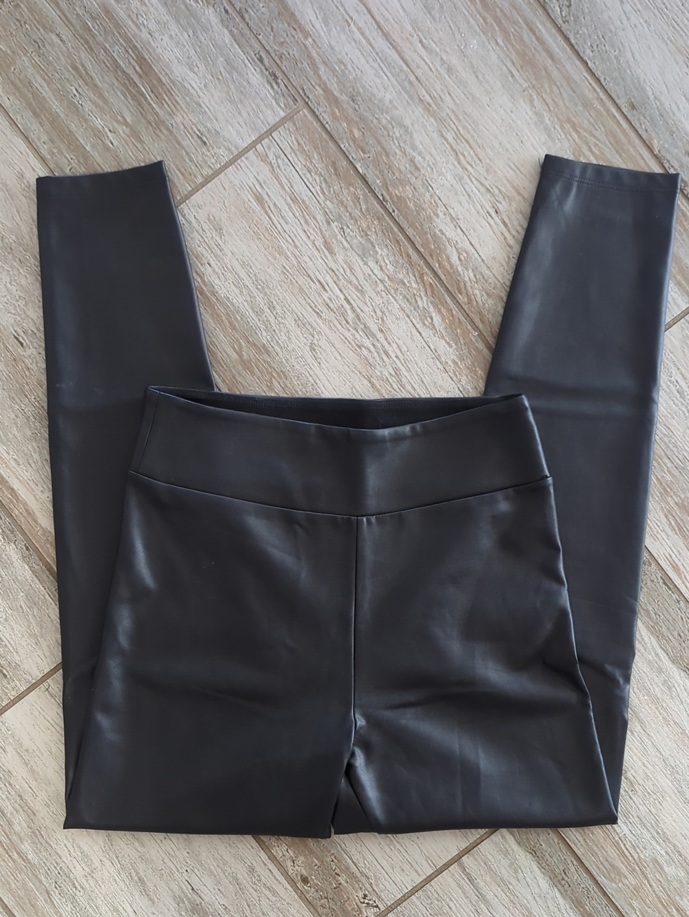 Abercrombie & Fitch Faux Leather Leggings Black Size Small